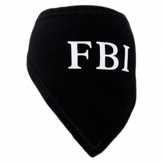 Apaszka czarna FBI r.0/do18cm